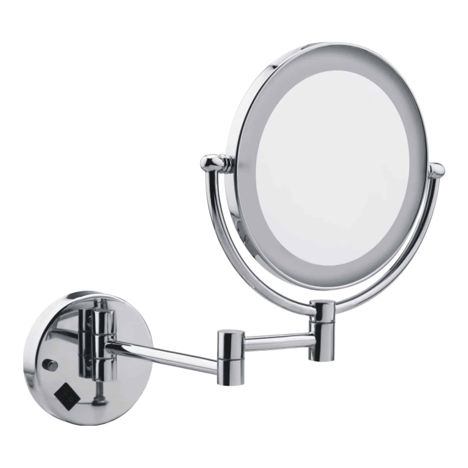 Goeka magnifying shaving mirror with light for bathroom and has different types.