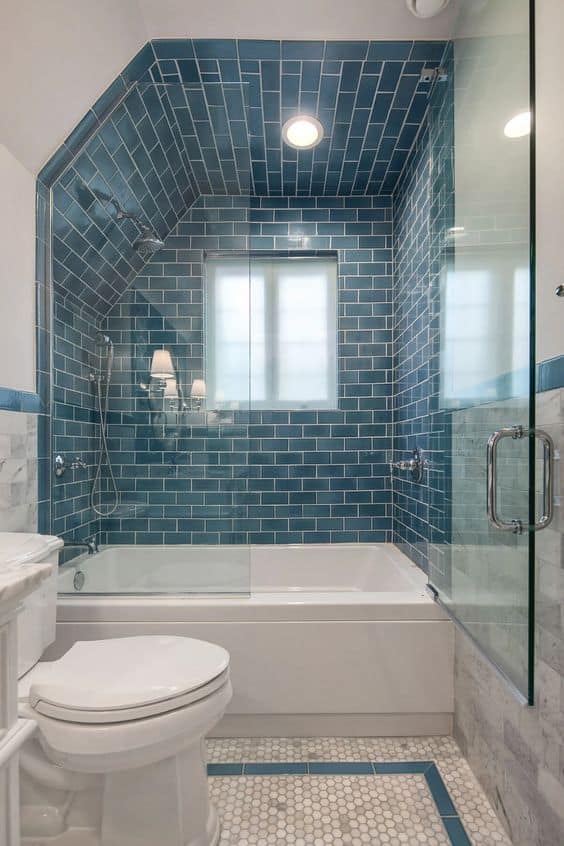 Fashionable yet functional designer tile for bathroom designer floor and wall tiles