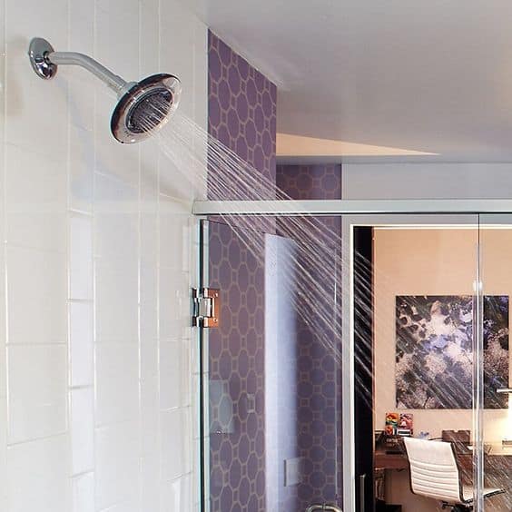 single spray shower
