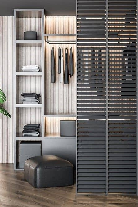 Bedroom walk in wardrobe design