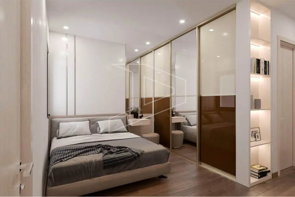 Aristo glass sliding wardrobe doors with locks in a variety of designs.