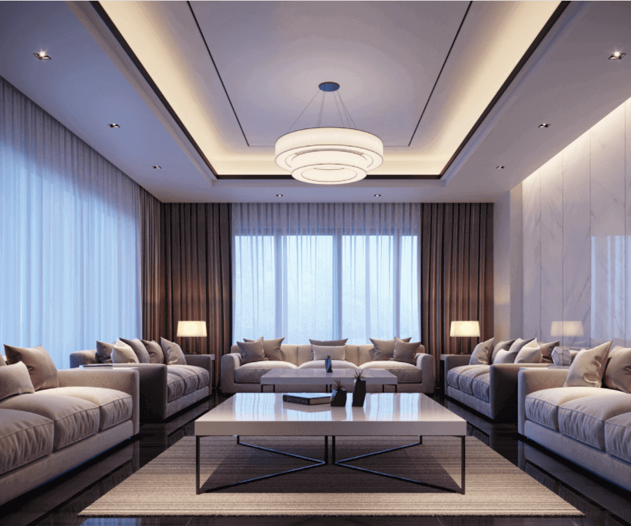 POP ceiling, ceiling lights, modern chandelier