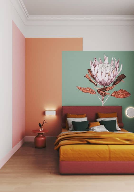 flower mural painting