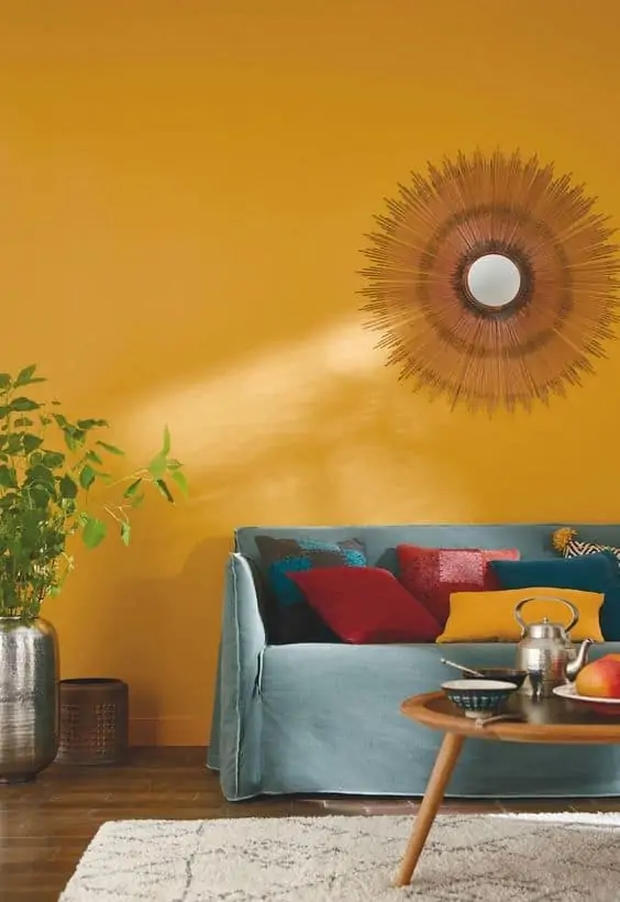 A yellow colour room by deco journal