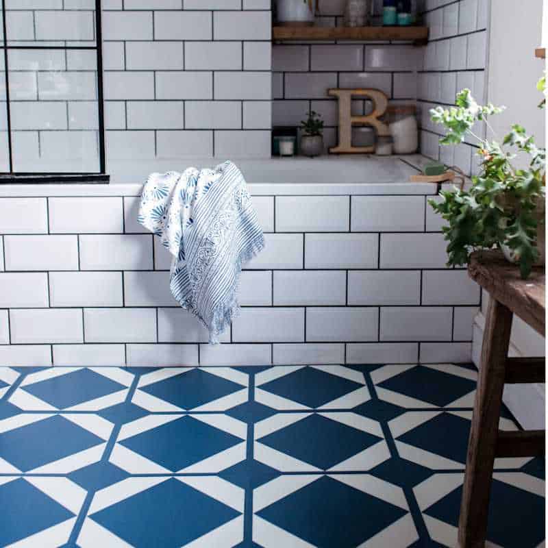59 Bathroom Tile Designs That We Are, Blue Floor Tile Bathroom