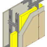 123 mm DL-PB acoustics-board for drywall design