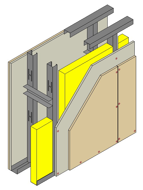 123 mm DL-PB acoustics-board for drywall design