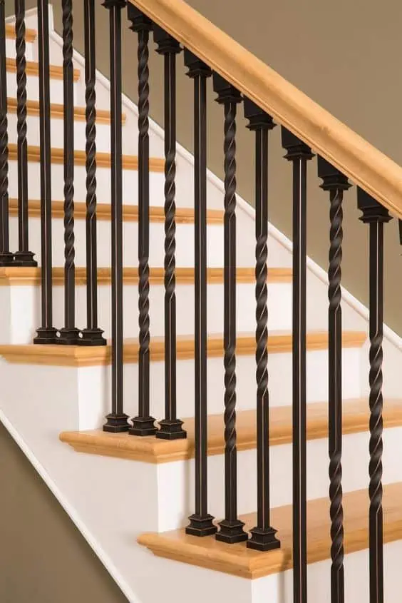 Straight staircase design