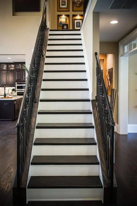 Straight staircase design