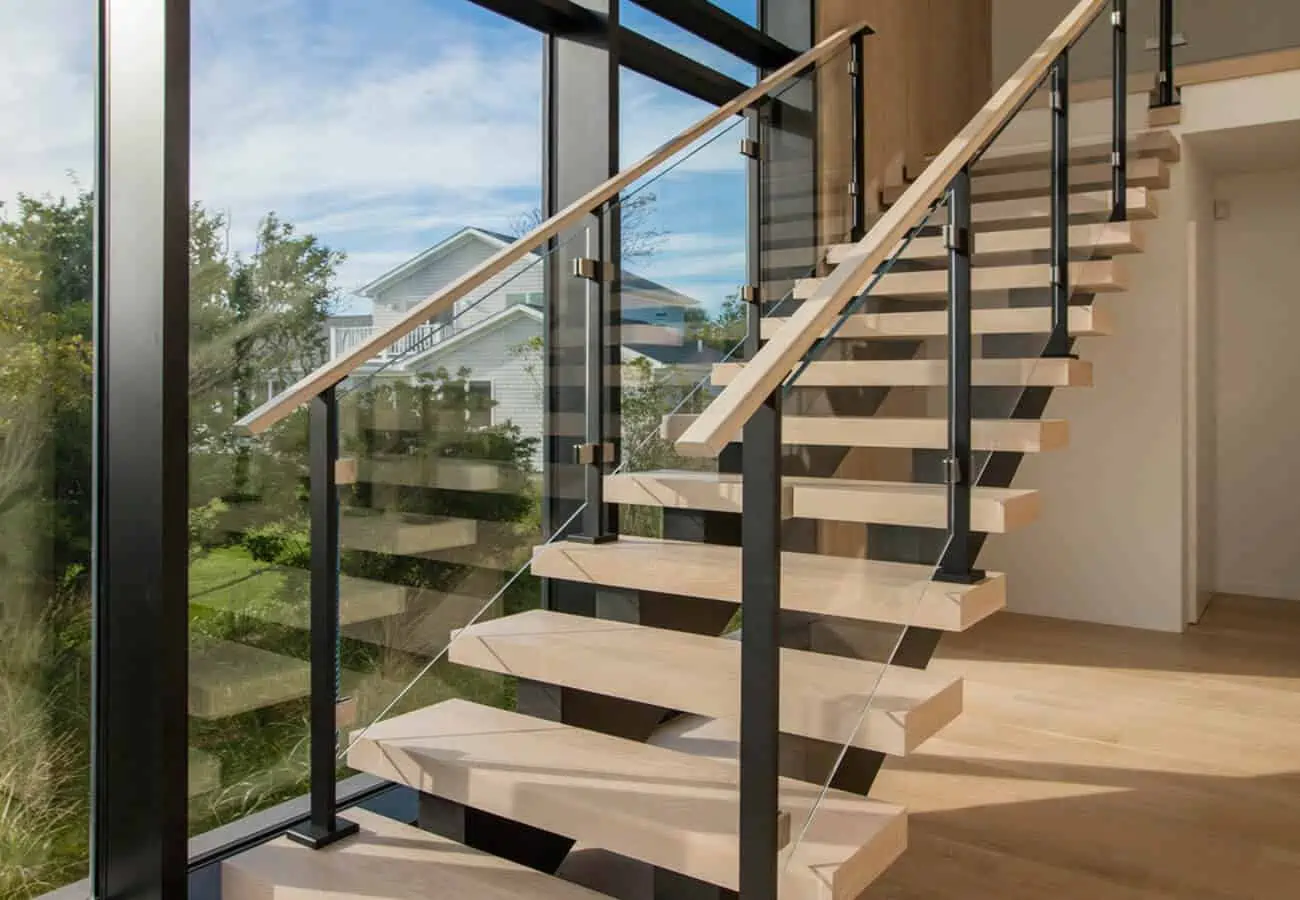 Straight staircase design