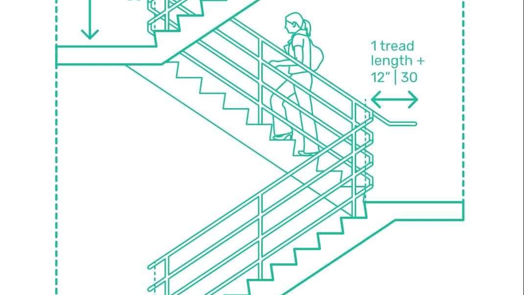 Egress stairwell