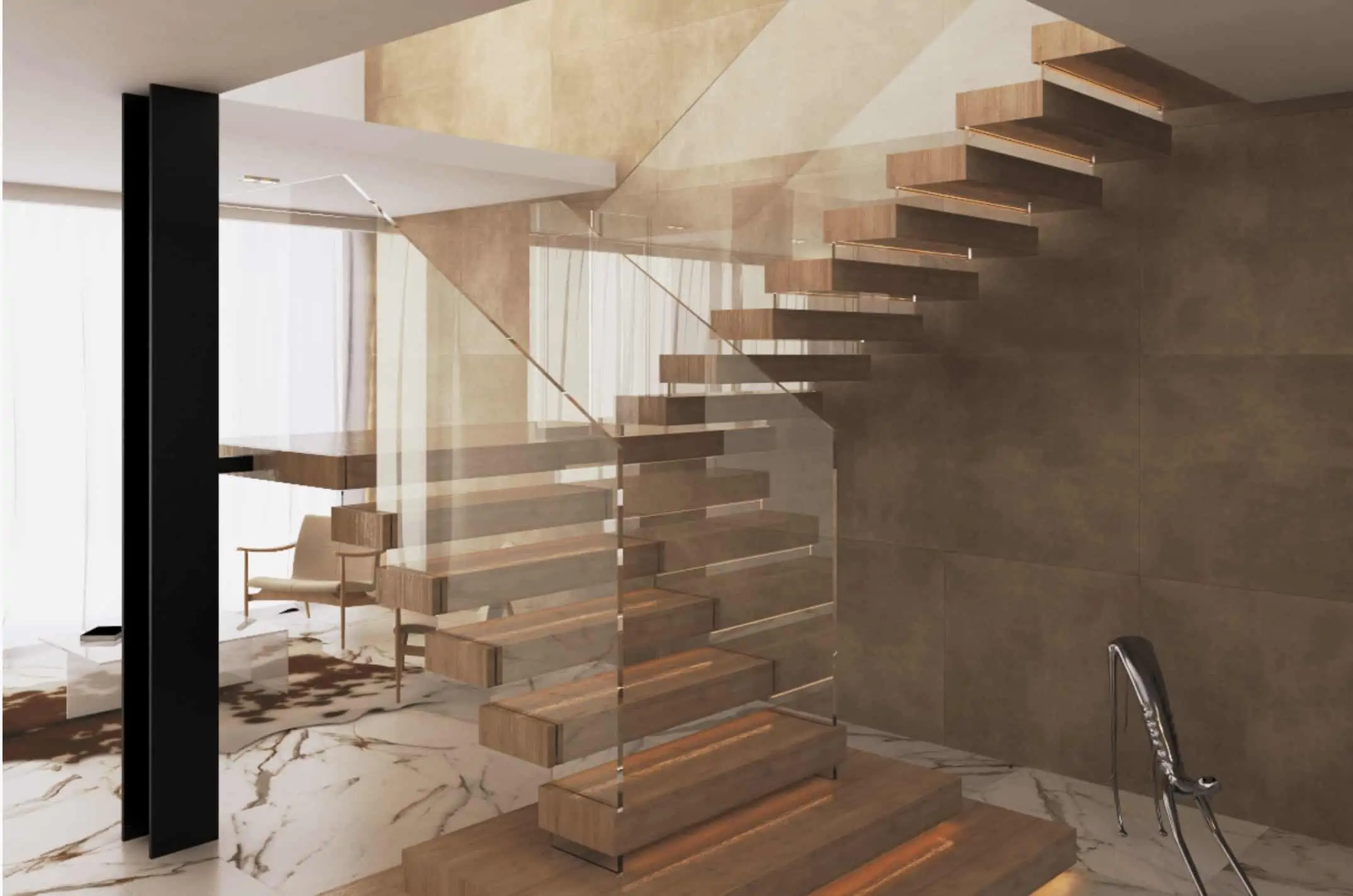 floating staircase designs