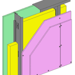 shaft wall of gypsum plaster board based technology - drywall partition systems