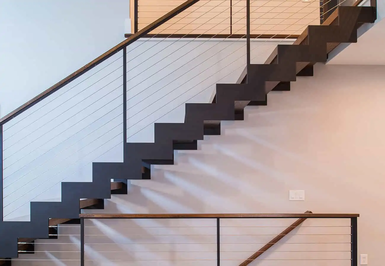 Straight staircase design