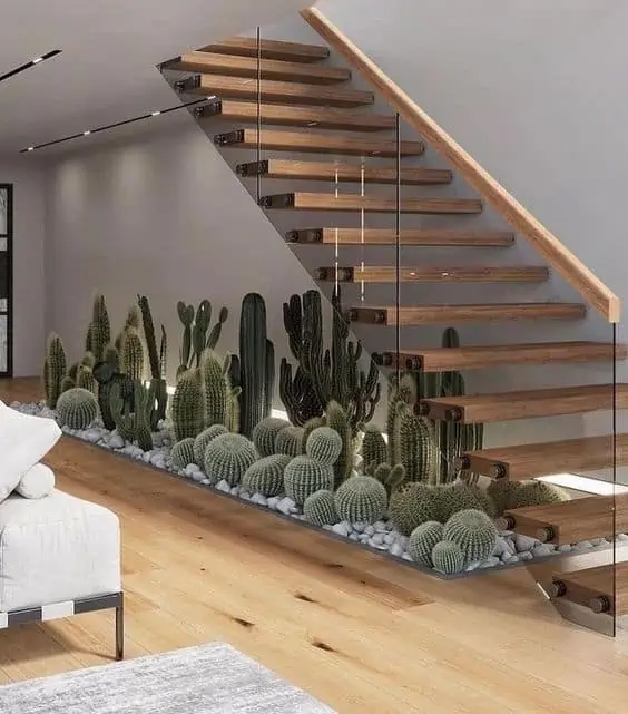 Straight staircase design