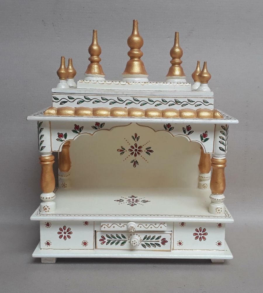 white freestanding prayer unit with dome