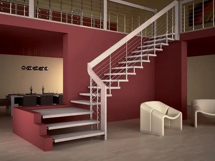 Quarter turn staircases design