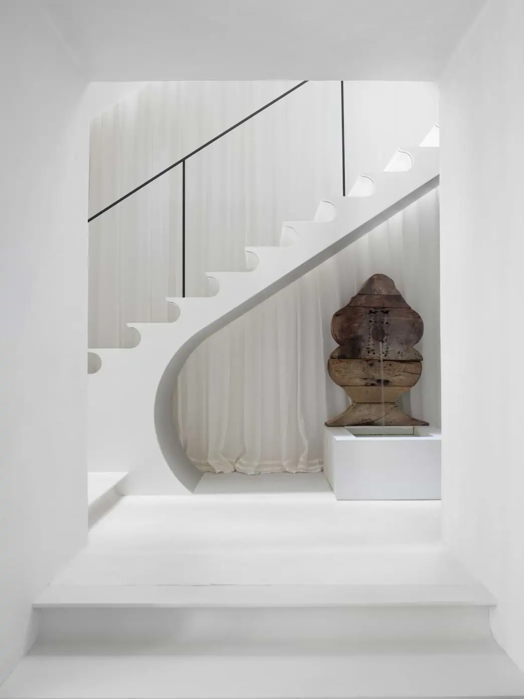 white stair design