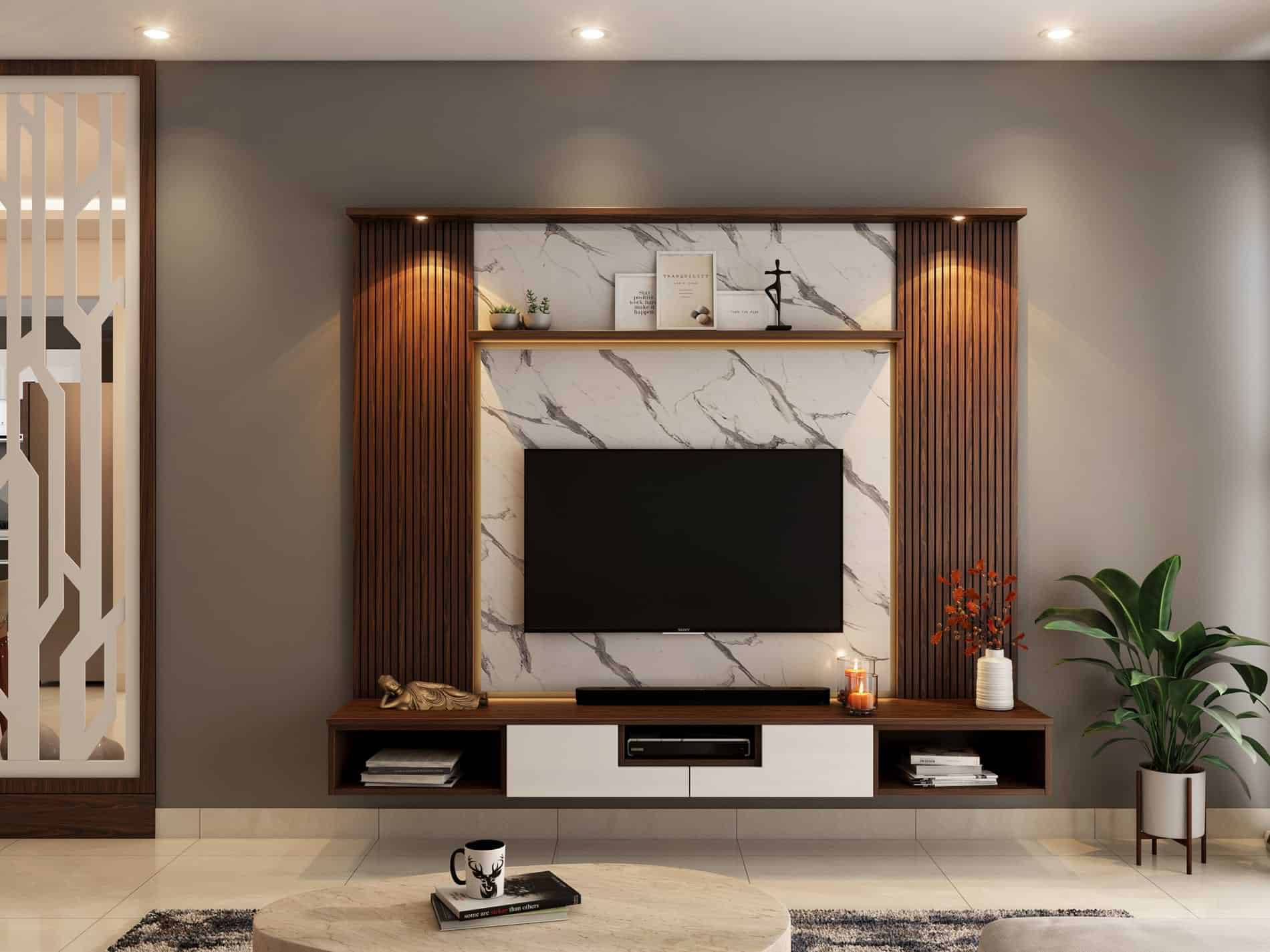 hall design tv unit