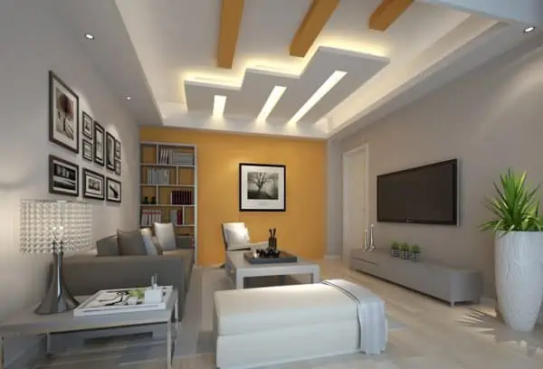 gypsum plasterboard false ceiling design for bedroom with concealed lighting, drywall design for bedroom