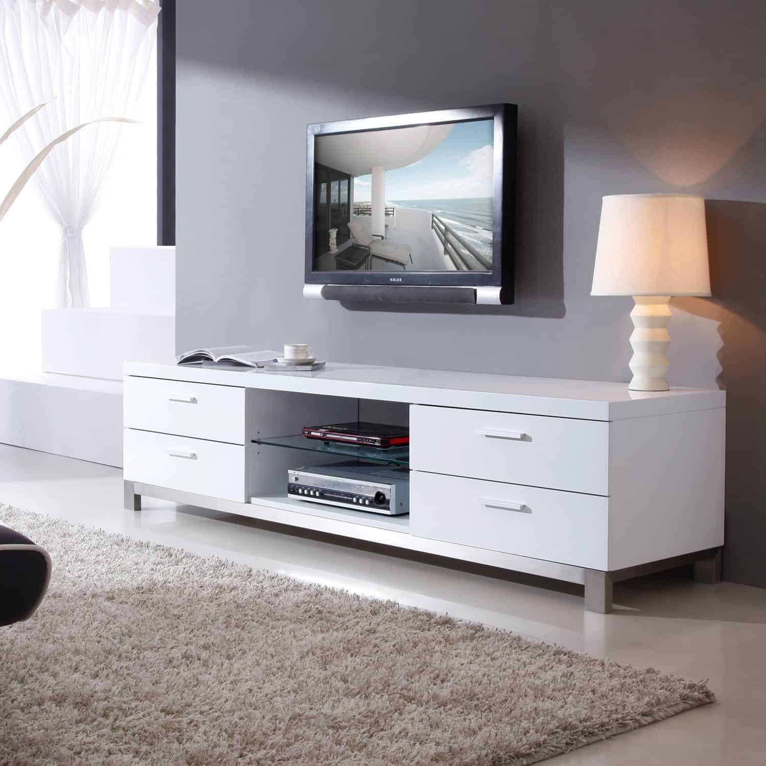 White TV table