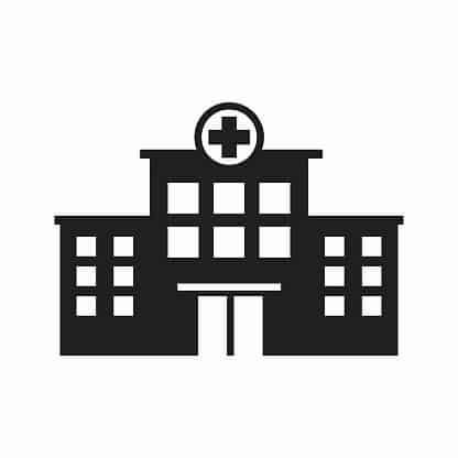 hospital building vector image / icon