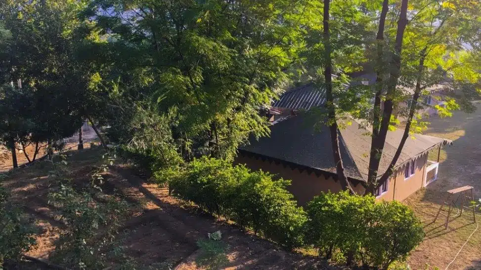 Top view of Prakiriti Farmhouse cottage