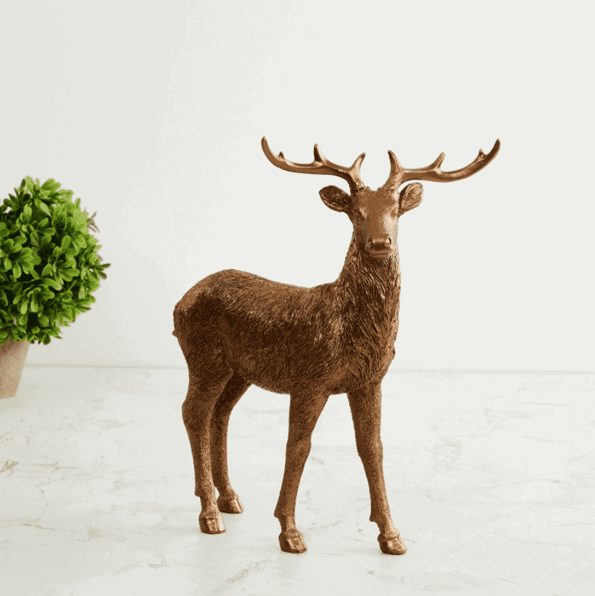 Eternity Textured Standing Deer Figurine
