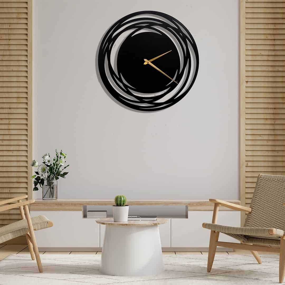 Loop designer metal wall clock