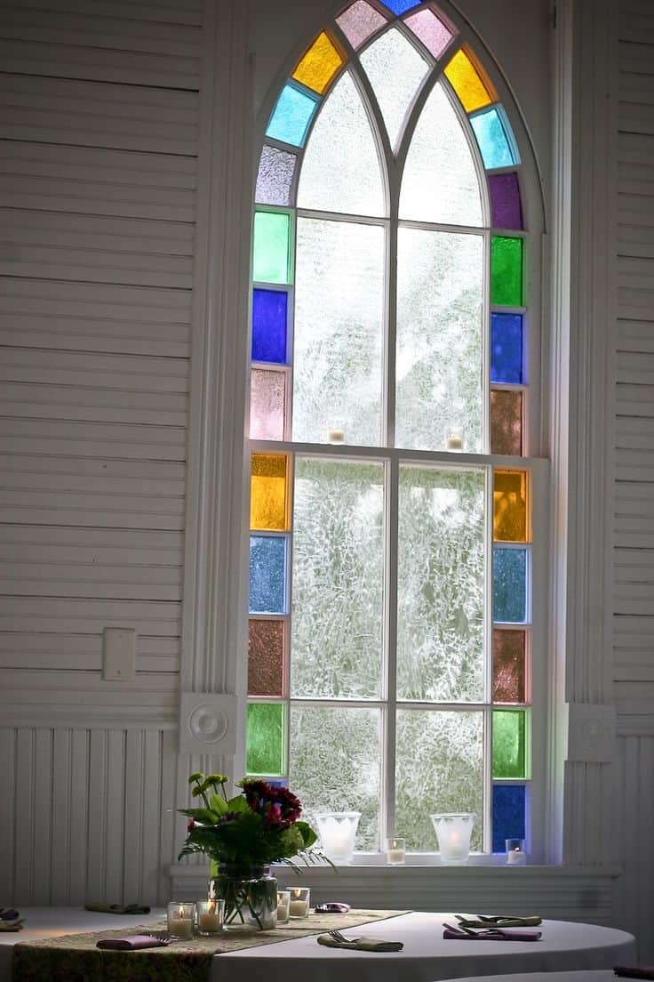 Unique church window, glass window for house design