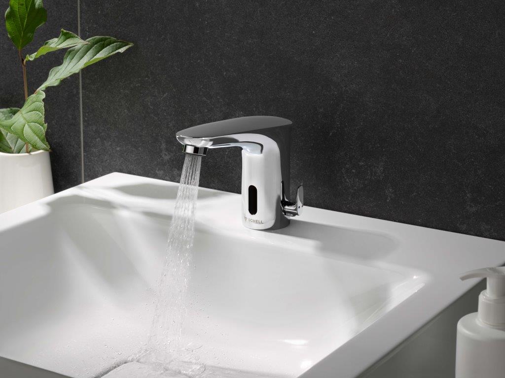 SCHELL MODUS E faucet for shower and washbasin, schell bathroom tap in chrome finish, washbasin mixer taps