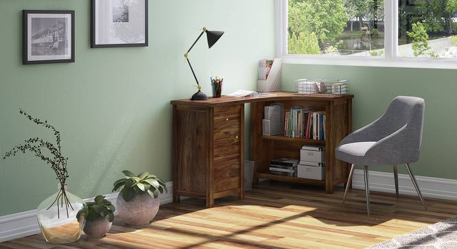 dark brown furniture, chair, corner furniture, L-shaped, drawers, cabinets, indoor plant