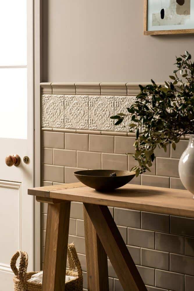 minimalistic 3D kitchen tiles