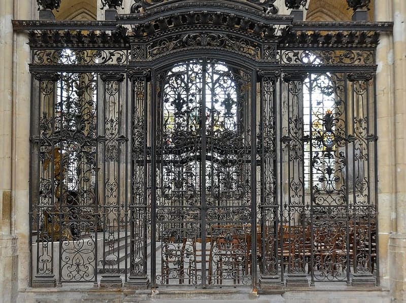 Gothic grill front gate