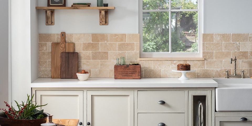 faux brick patterned tiles for kitchen, kitchen backsplash ideas