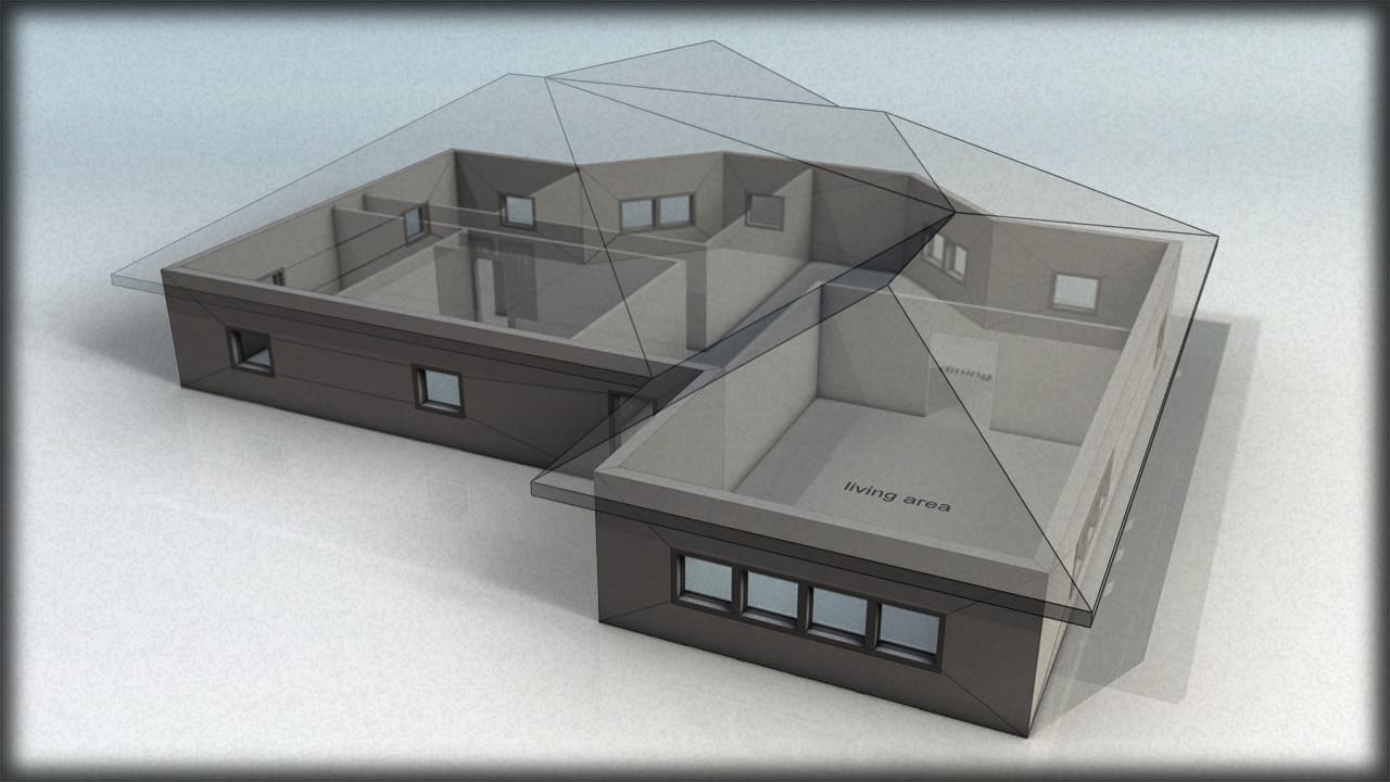 Auto CAD house design 3D