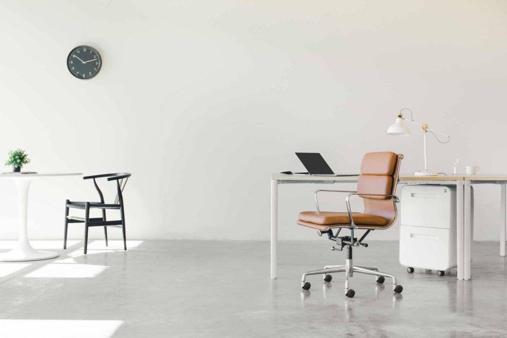 best office chairs for work from home in tan leather