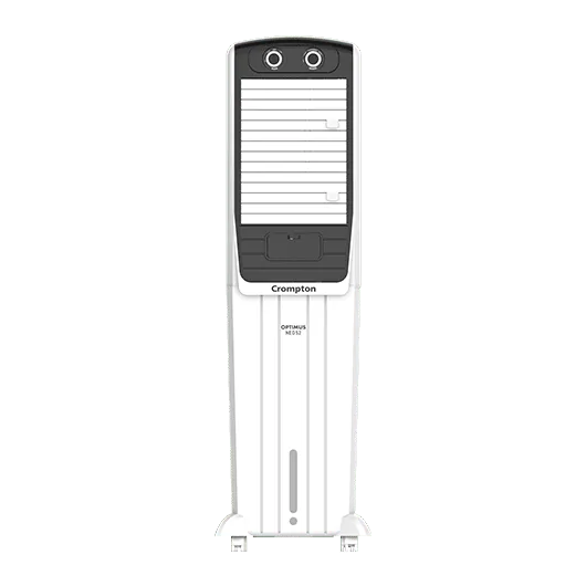 Crompton tower cooler in white and dark grey