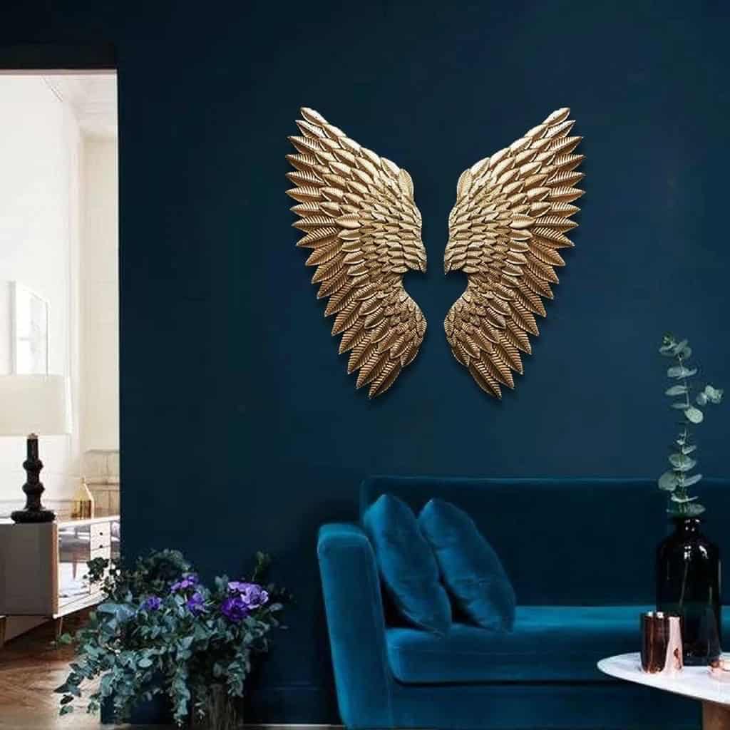 designer sculpture decor of angle wings