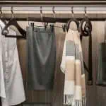 wardrobe hangers in brown colour and different styles