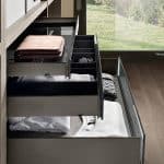 pull-out drawers to store your clothes and linen