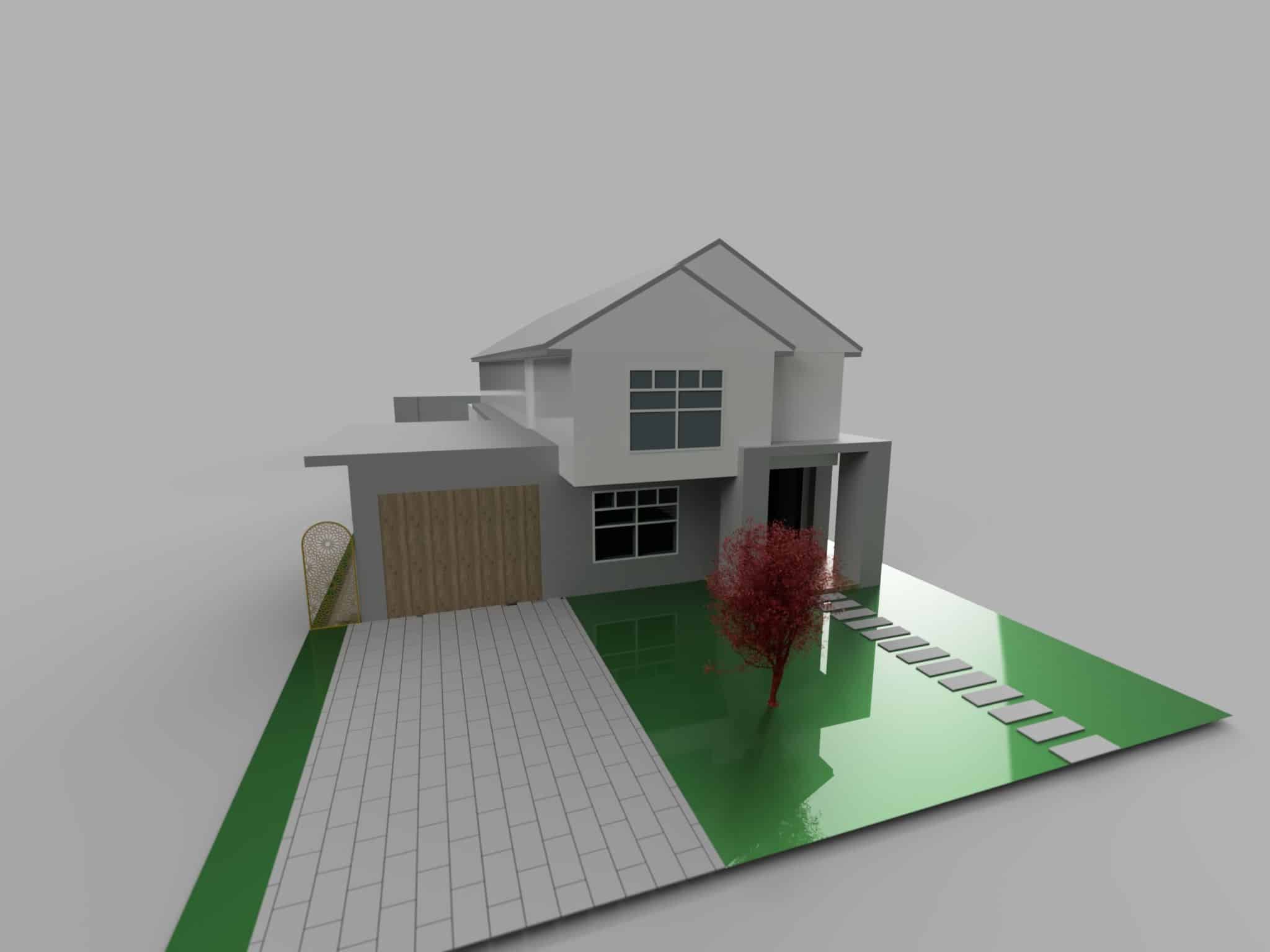 Fusion 360 3D home design model 