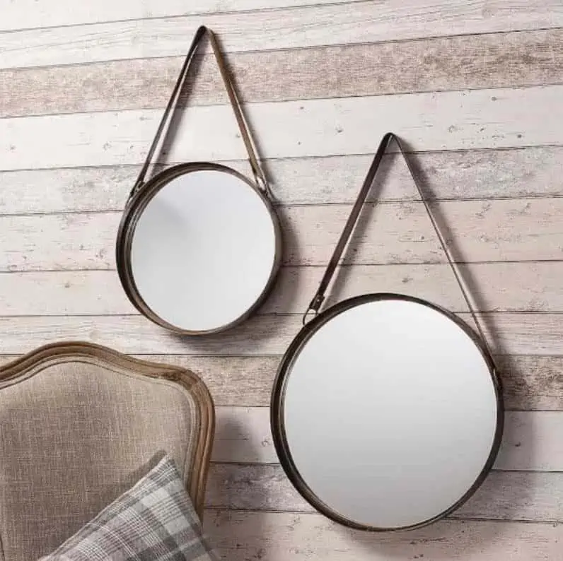 Indrustrial mirror twin wall hanging