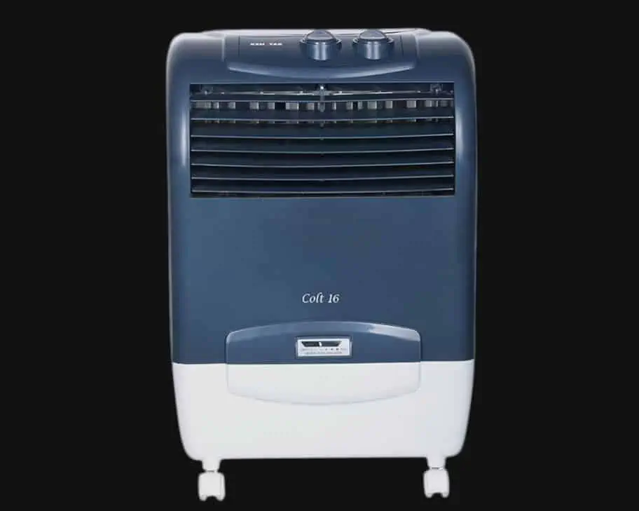 Kenstar COLT 16L cooling appliance in navy blue and white