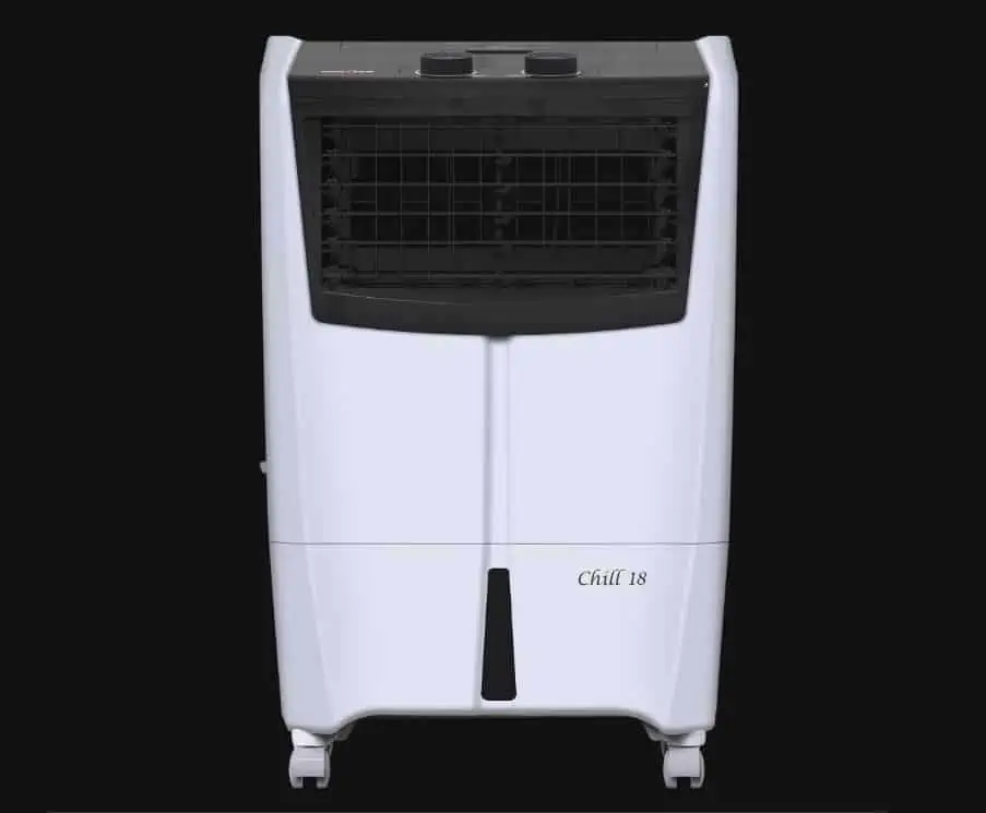 Kenstar mini air cooler for room in white, affordable coolers from brands like Symphony