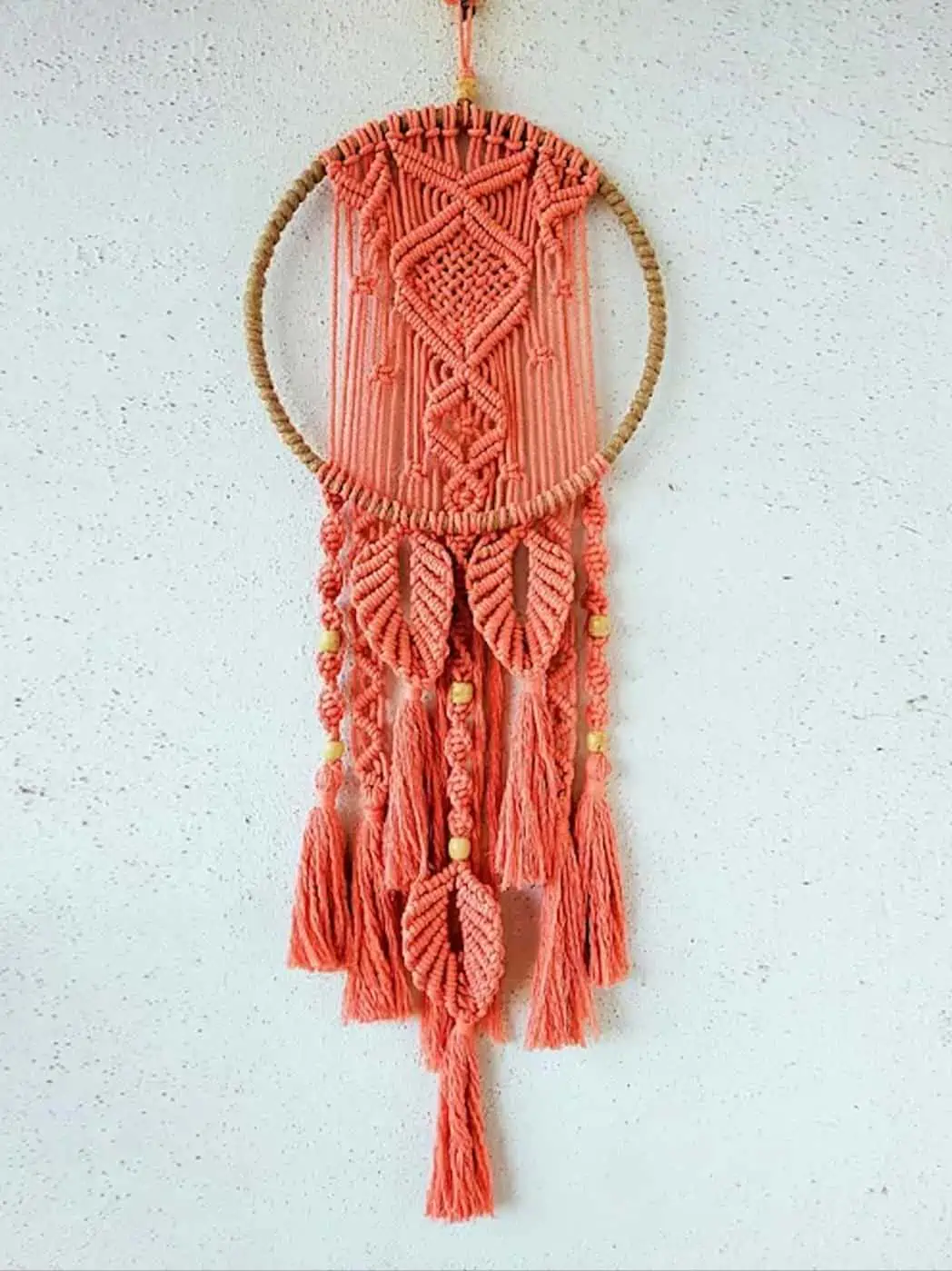 Orange Macrame dream catcher