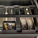 glass cabinets with aluminium profile for wardrobe shelves