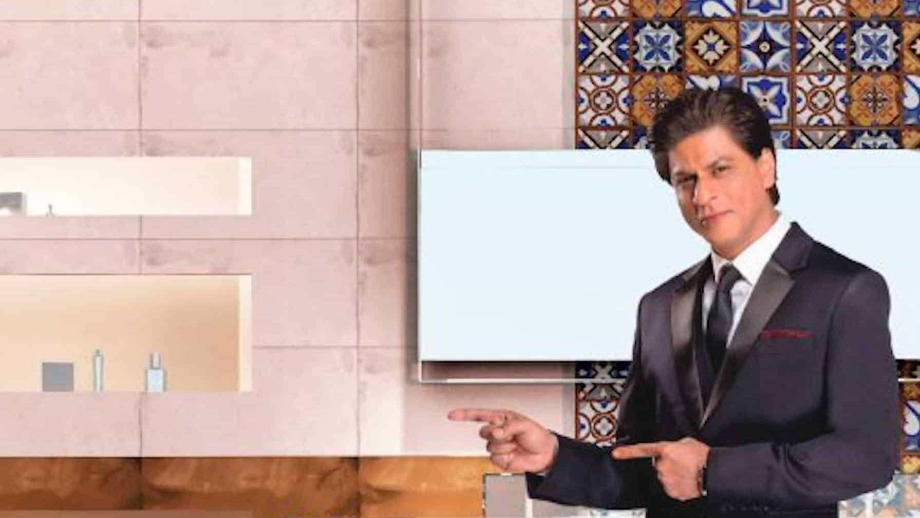 Hindustan Sanitaryware and Industries Limited with logo and Shahrukh khan 