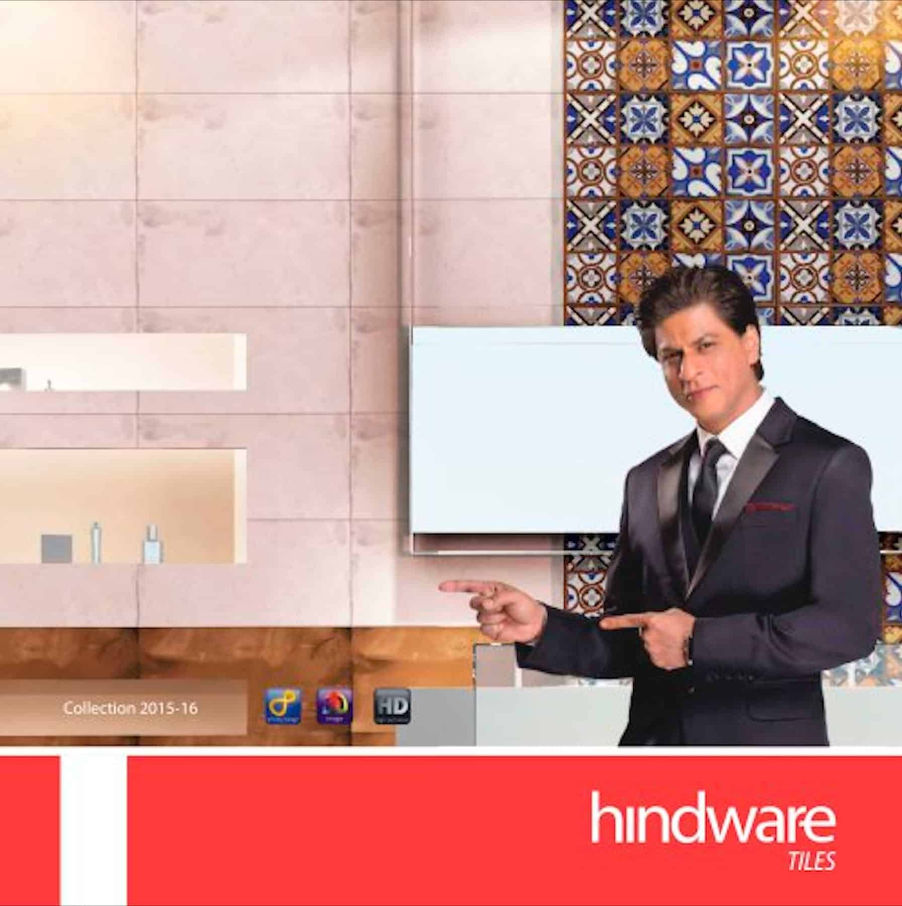 Hindustan Sanitaryware and Industries Limited with logo and Shahrukh khan 