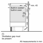 Siemens EX671LYB1E flexInduction hob measurements 3